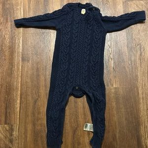 Cable knit bodysuit onesie jumper boy/girl sweater material babygap